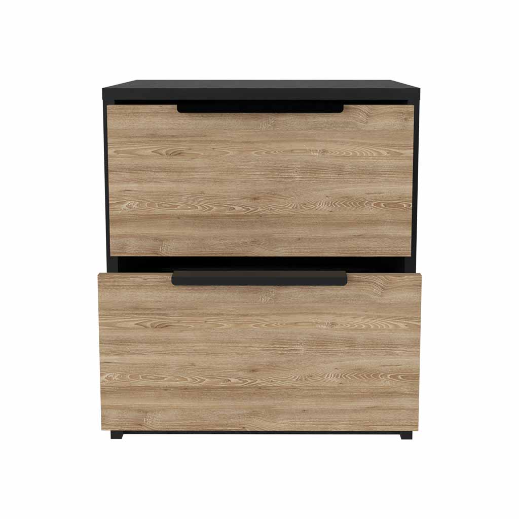 18 Inch Multicolor Nightstand with Two Drawers