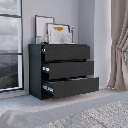 Black 3-Drawer Dresser - Storage & Style