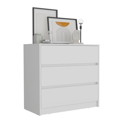 3-Drawer White Dresser - Storage & Style