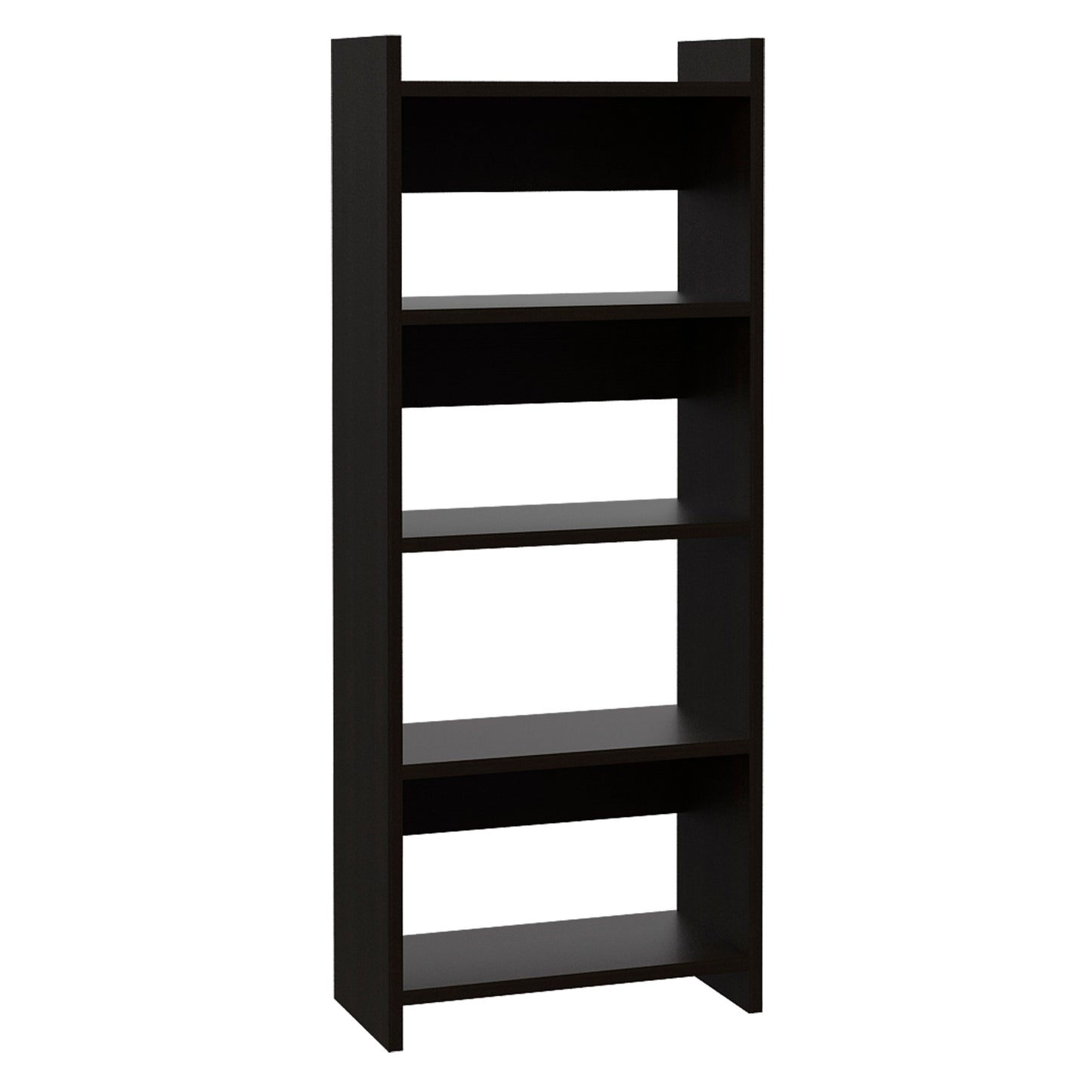 Black Computer Desk with Bookcase - 31.5" Workspace for Home Office
