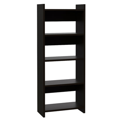 Black Computer Desk with Bookcase - 31.5" Workspace for Home Office