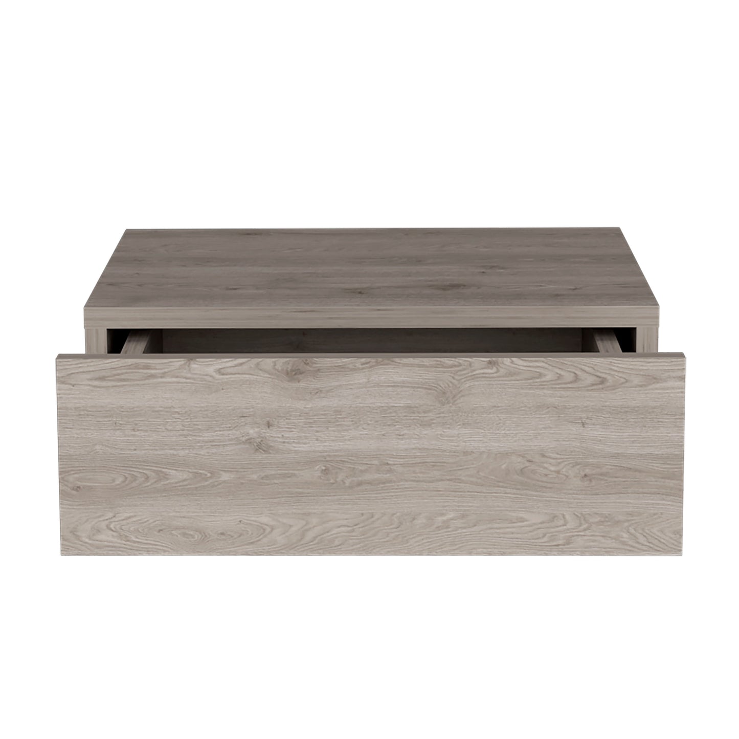Light Gray Floating Nightstand - Wall Mounted Bedside Shelf with Drawer for Bedroom