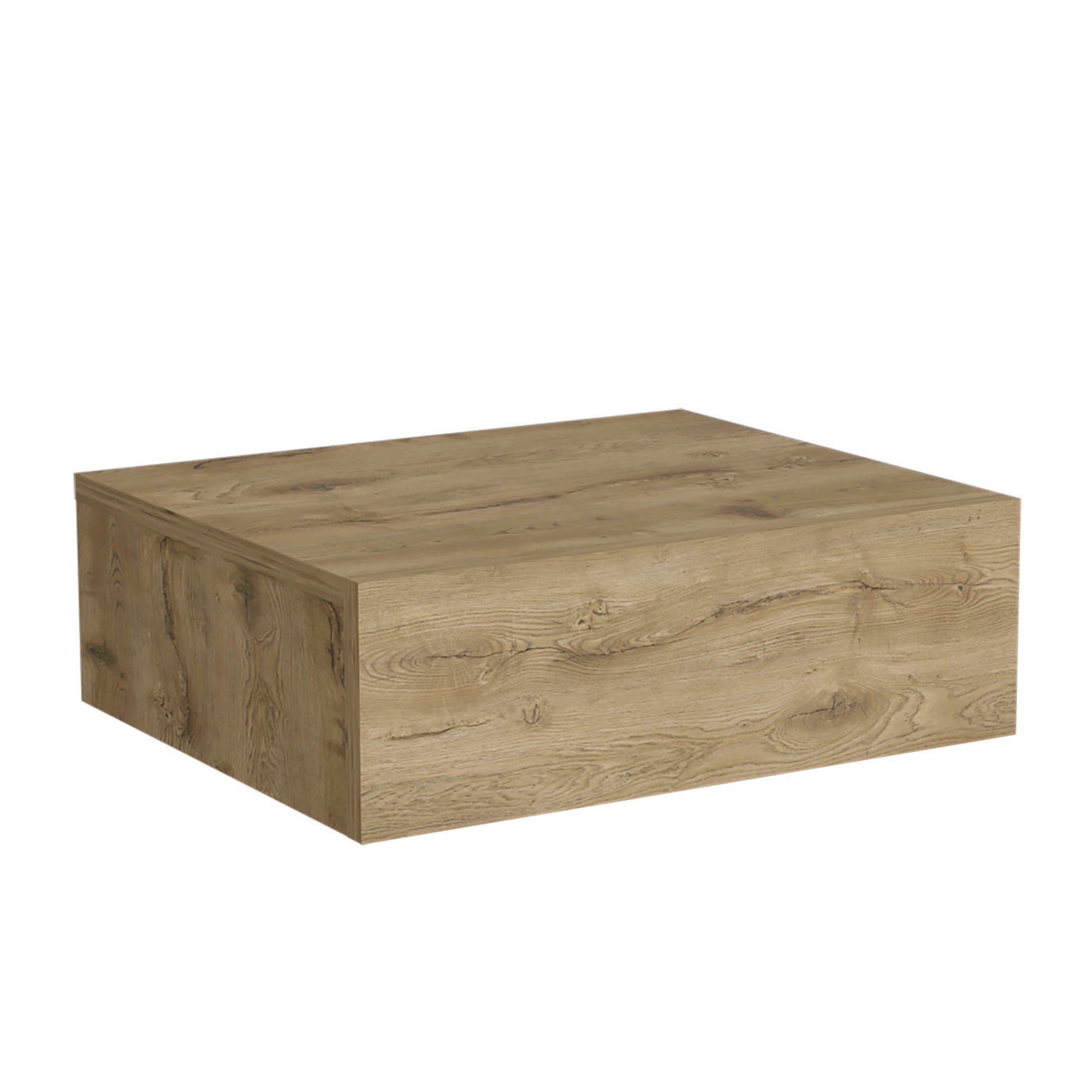 Floating Nightstand Beige Pine - 5"H Wall Mounted Shelf for Bedroom