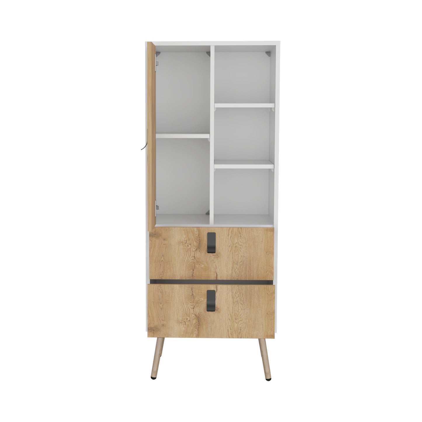 White Walnut Dresser - 52" Bedroom Storage