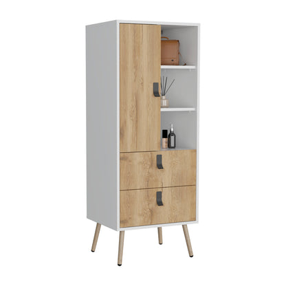 White Walnut Dresser - 52" Bedroom Storage