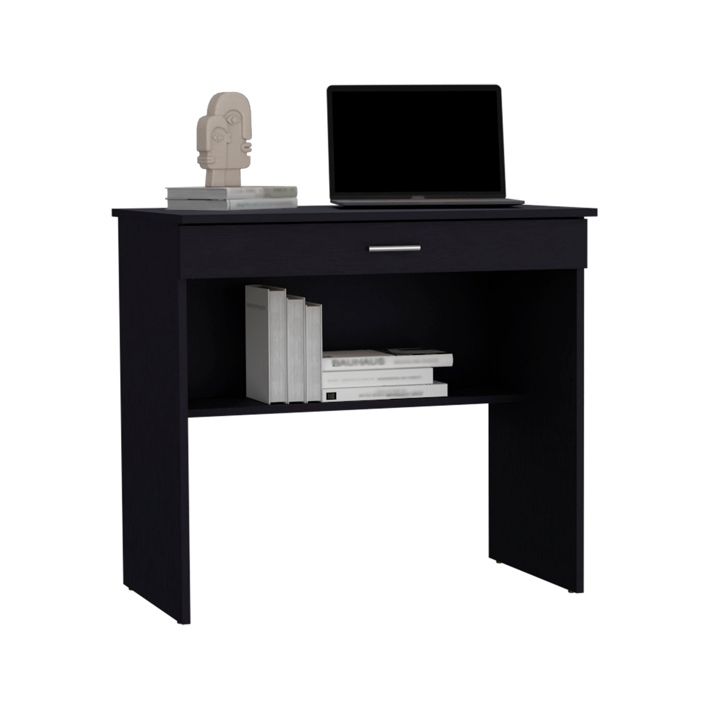 Black Pine Storage Desk - 31.5" Work Surface