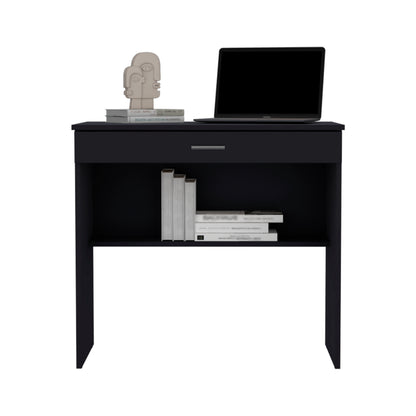 Black Pine Storage Desk - 31.5" Work Surface