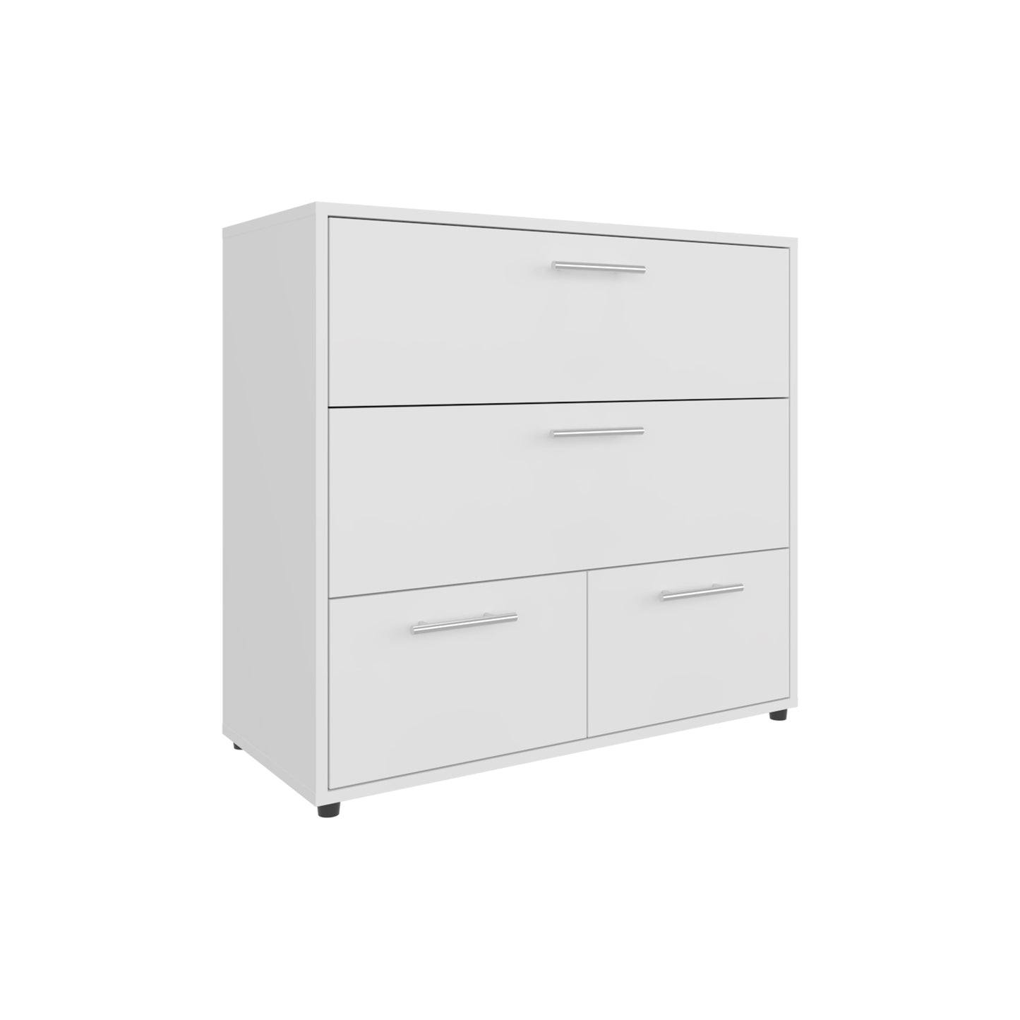 White 4-Drawer Dresser - Bedroom Storage