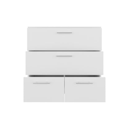White 4-Drawer Dresser - Bedroom Storage