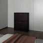 Shoe Rack 31.5" H, 2 Doors, Black Wengue - Bedroom