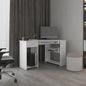 Corner Desk 29.5" H, 2 Drawers, 3 Shelves, White - Office