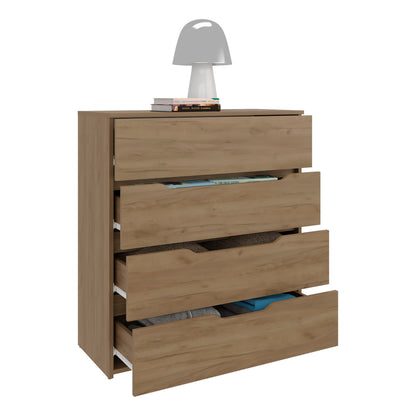 Natural Engineered Wood Dresser - 35.1" 4 Drawer Chest