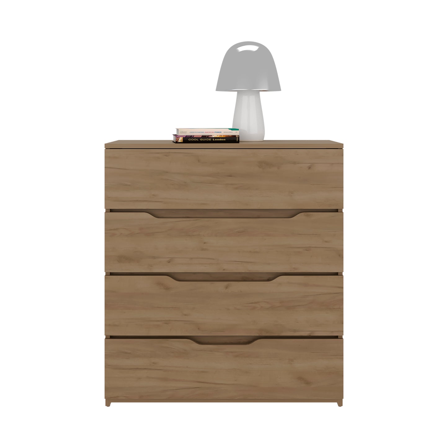 Natural Engineered Wood Dresser - 35.1" 4 Drawer Chest