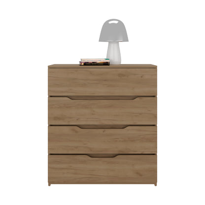 Natural Engineered Wood Dresser - 35.1" 4 Drawer Chest