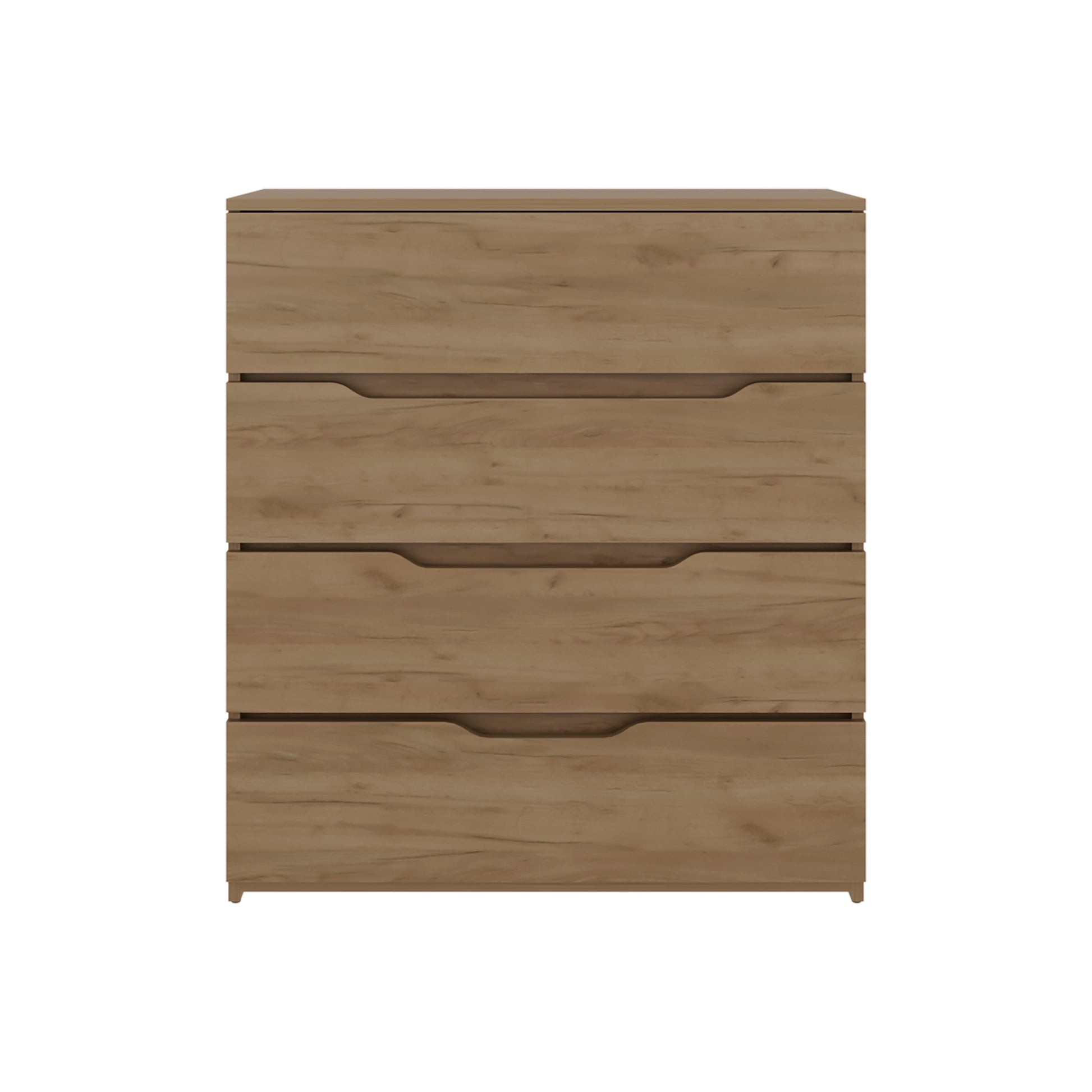 Natural Engineered Wood Dresser - 35.1" 4 Drawer Chest