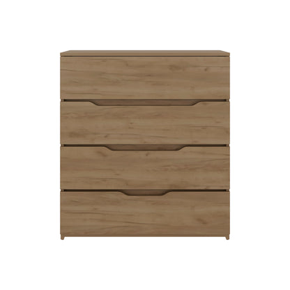 Natural Engineered Wood Dresser - 35.1" 4 Drawer Chest