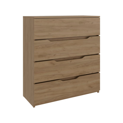 Natural Engineered Wood Dresser - 35.1" 4 Drawer Chest