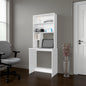 Motley Computer Hutch Desk, Lower Shelf, Four Shelves, White