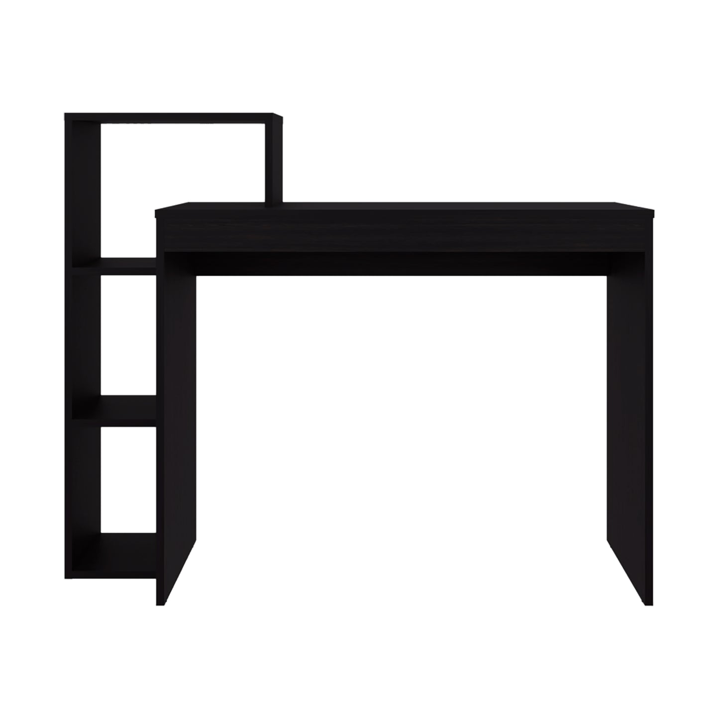 Venetie Desk - 3 Shelf Black Office Storage for Home Office