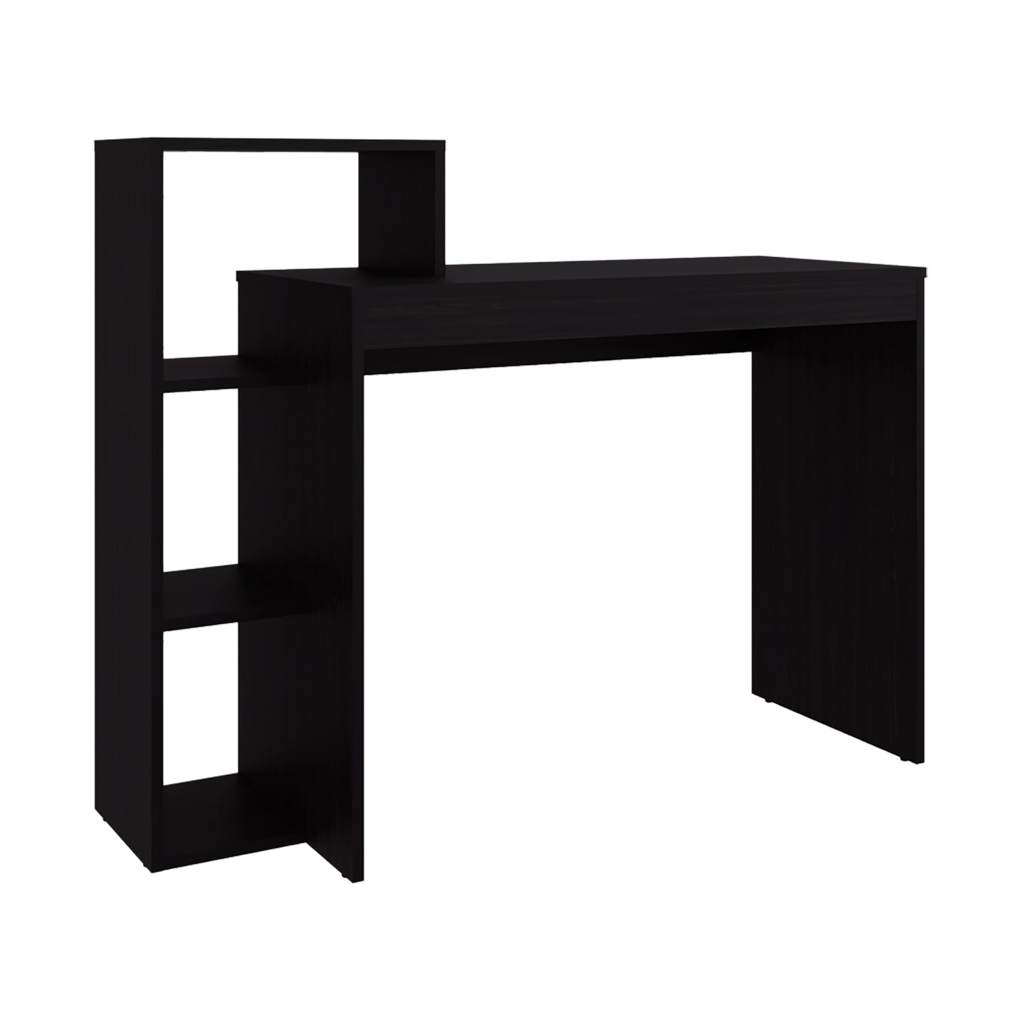 Venetie Desk - 3 Shelf Black Office Storage for Home Office