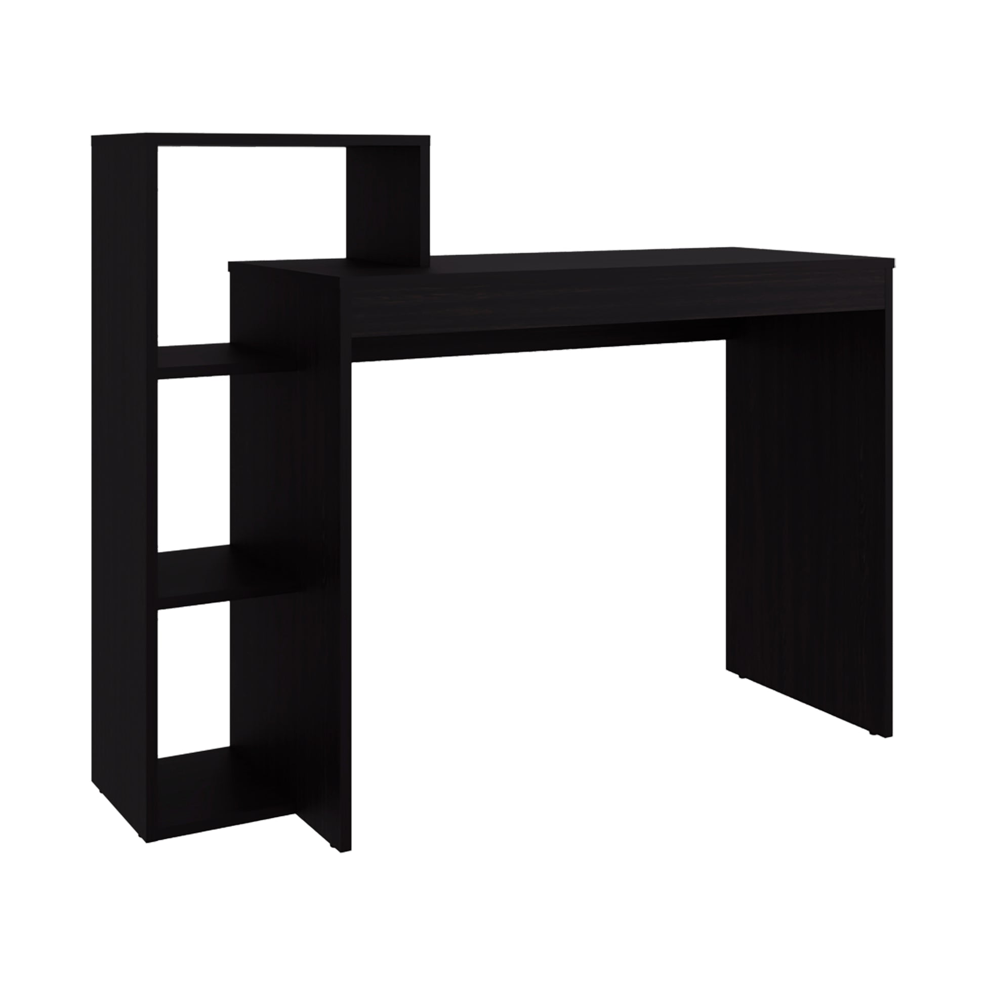 Venetie Desk - 3 Shelf Black Office Storage for Home Office