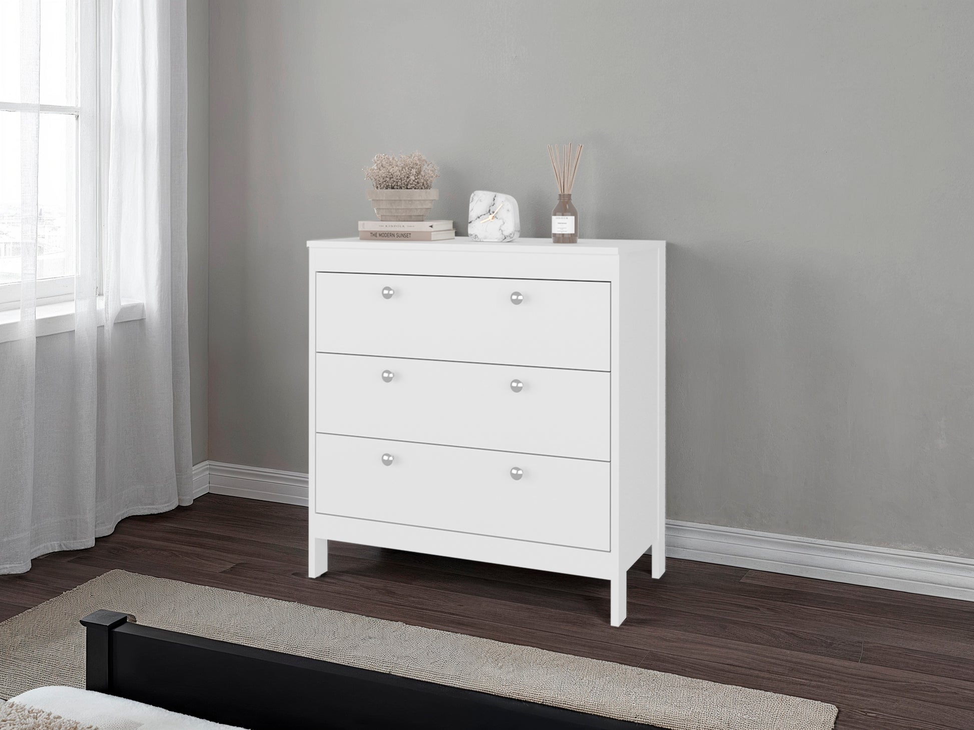 Libby Dresser, 3 Drawers, White