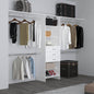 Closet System, 3 Drawers, 5 Shelves
