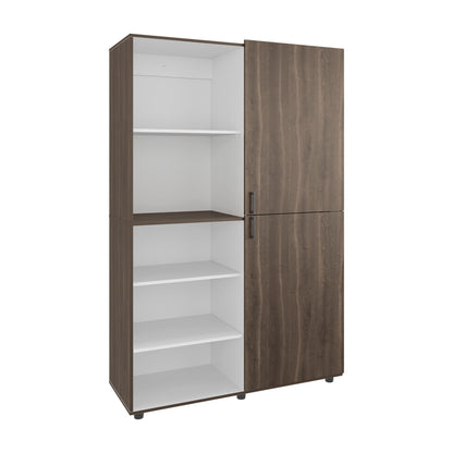 Gray Wardrobe with 5 Shelves - 72" Tall Storage Dresser