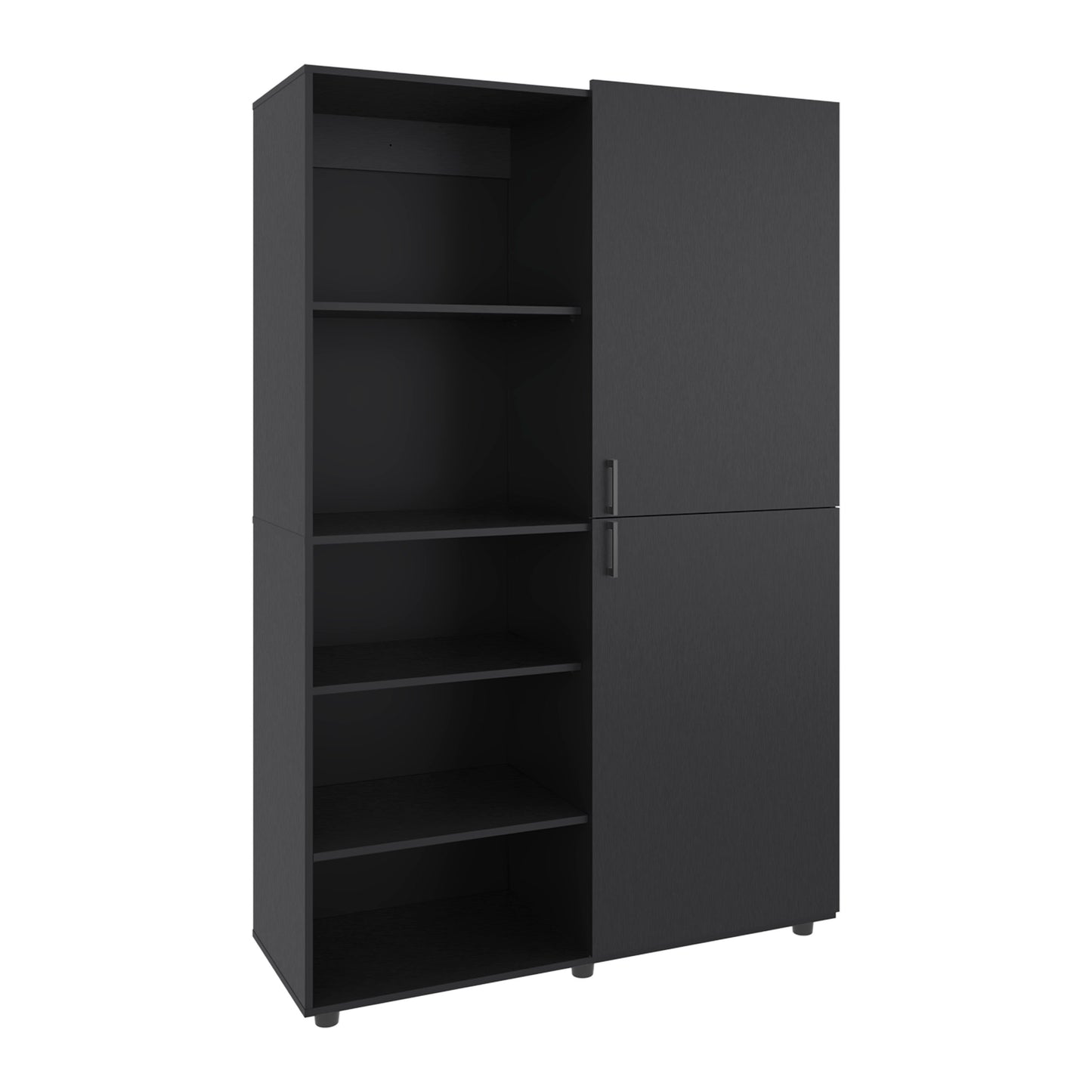 Black Engineered Wood Dresser - 72" Wide Storage