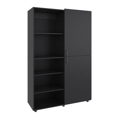 Black Engineered Wood Dresser - 72" Wide Storage