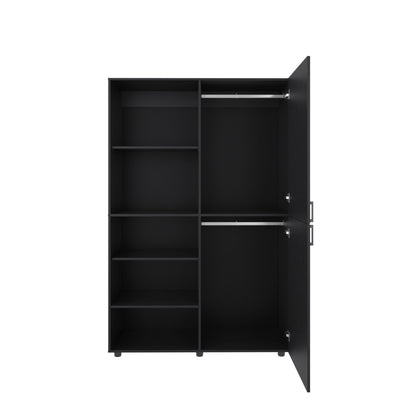 Black Engineered Wood Dresser - 72" Wide Storage