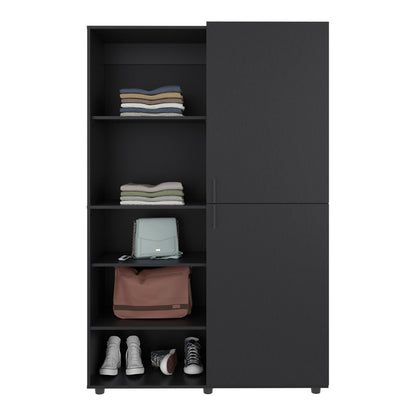 Black Engineered Wood Dresser - 72" Wide Storage
