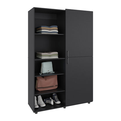 Black Engineered Wood Dresser - 72" Wide Storage