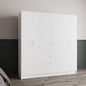 Kibo 6 Doors Armoire, One Drawer, Rod, Seven Interior Shelves, White -Bedroom