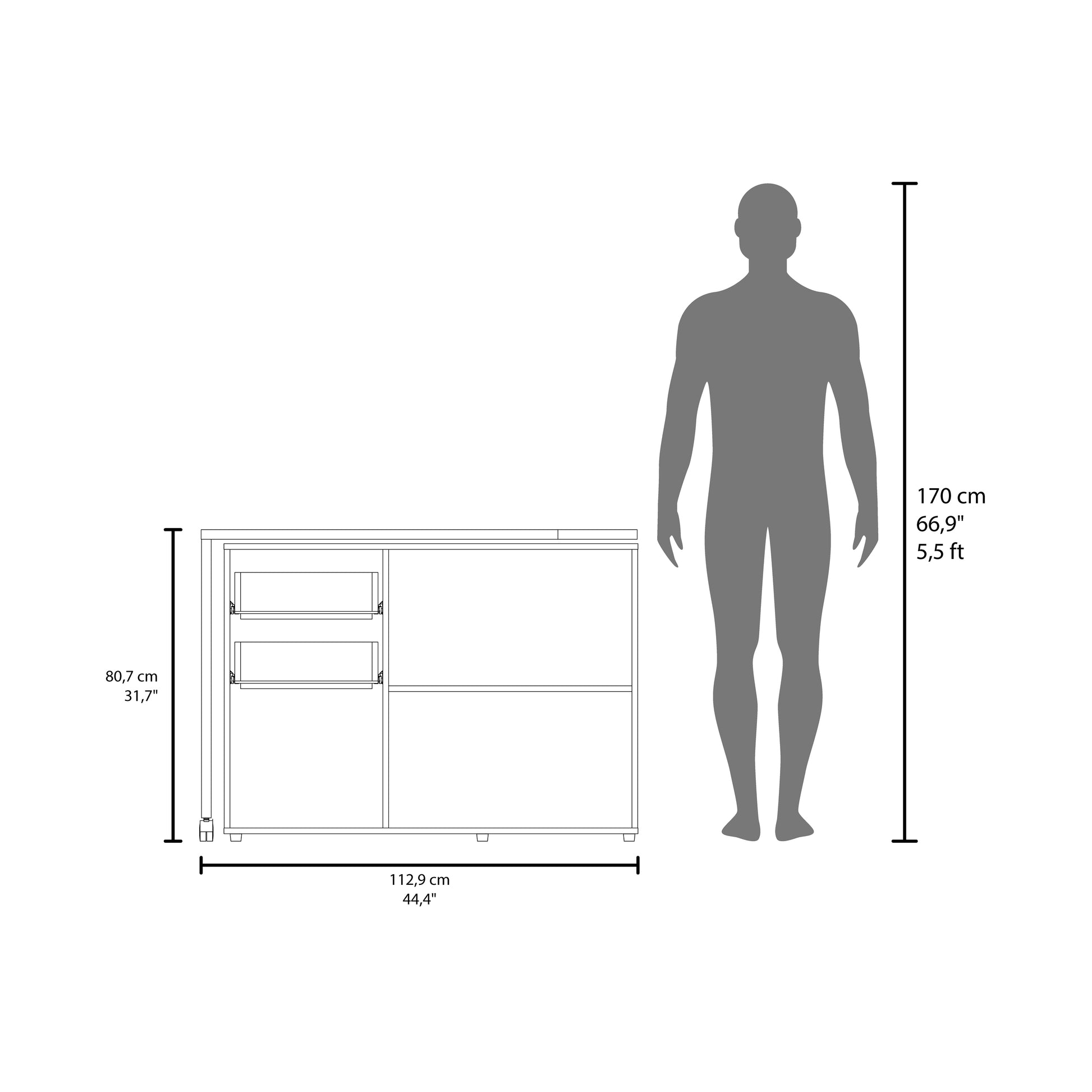 White Computer Desk - 31.7" Rectangular Office Table for Home Office