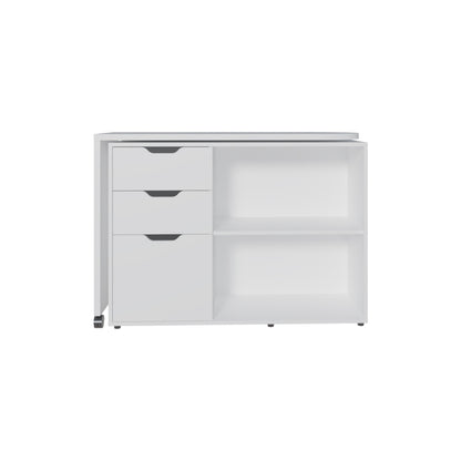 White Computer Desk - 31.7" Rectangular Office Table for Home Office