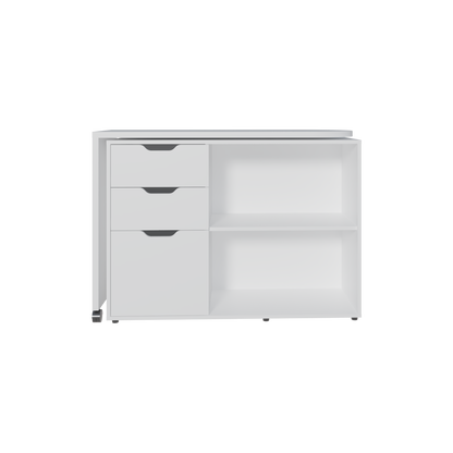 White Computer Desk - 31.7" Rectangular Office Table for Home Office