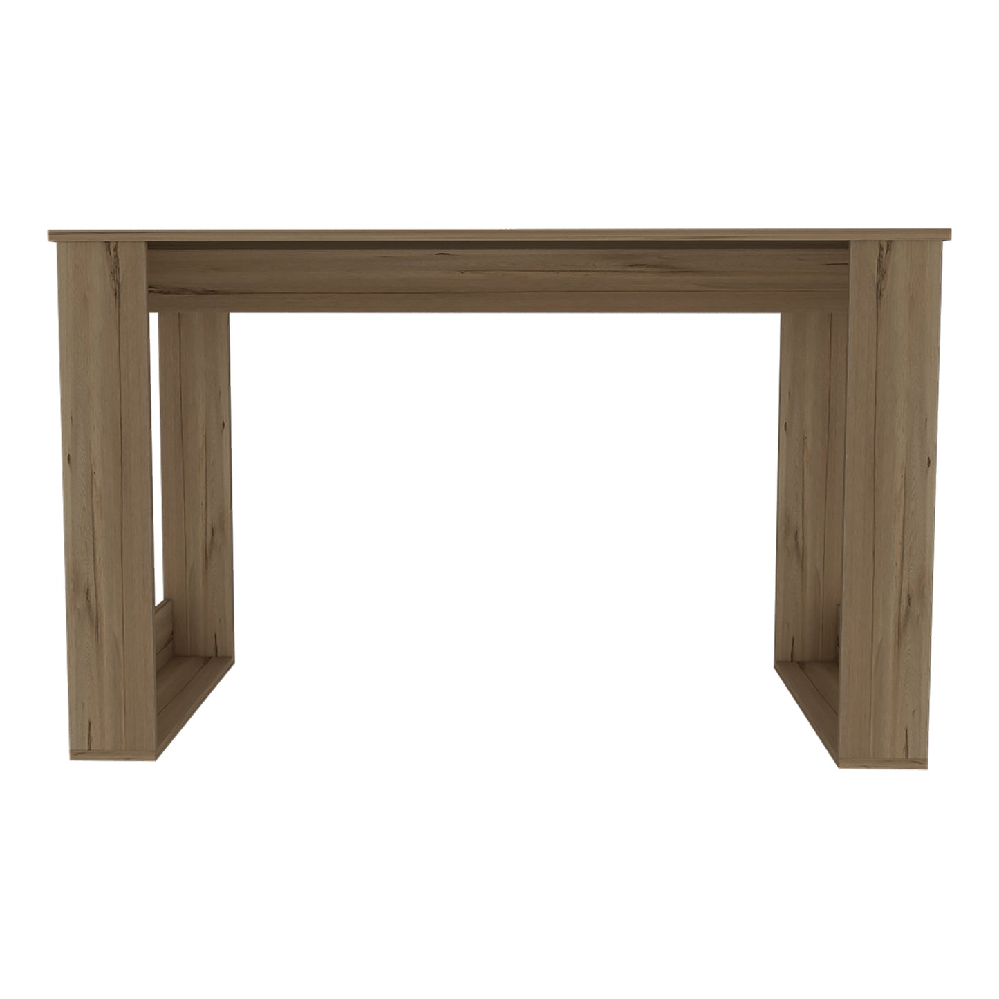 Light Oak Computer Desk - 47" Industrial Style Office Desk