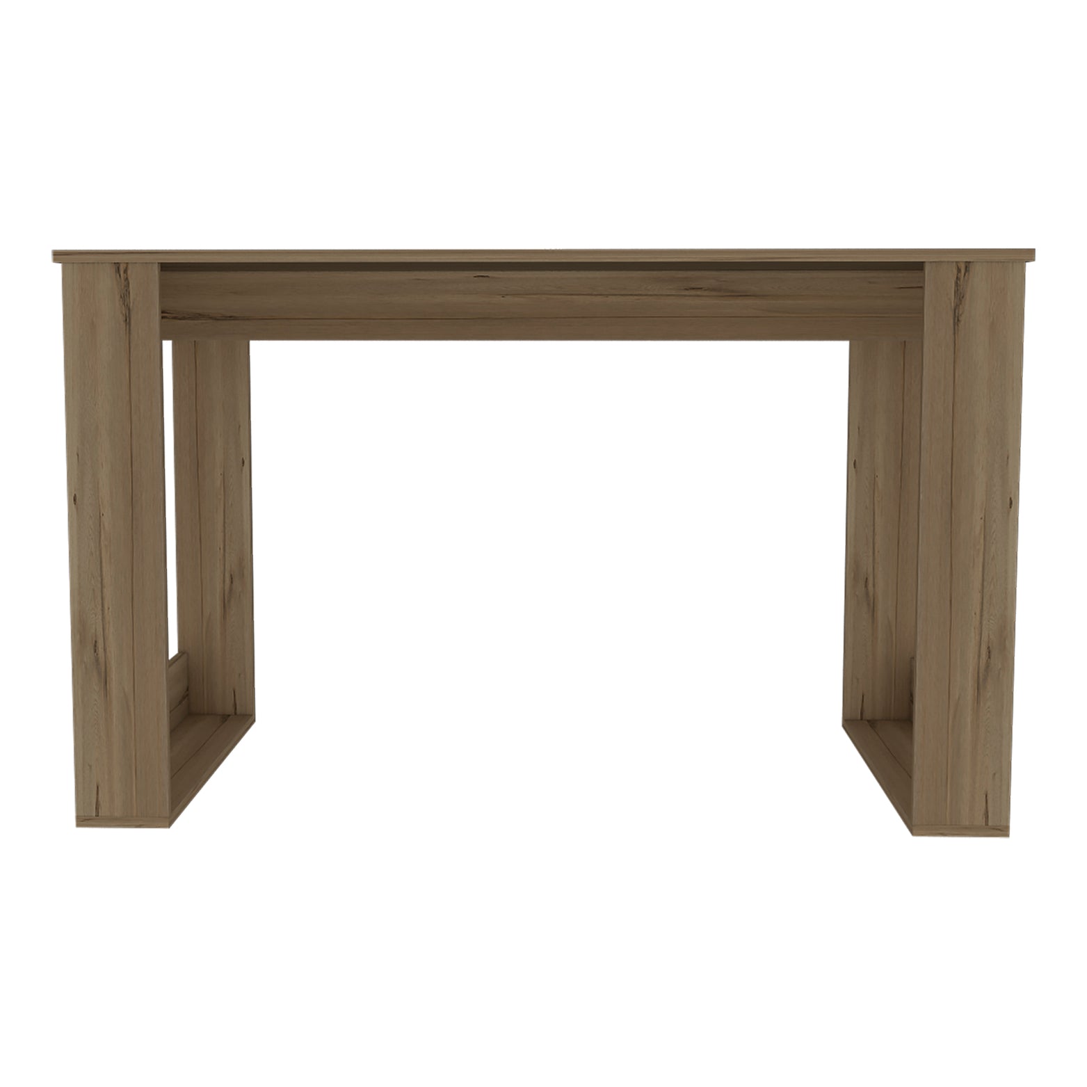 Light Oak Computer Desk - 47" Industrial Style Office Desk