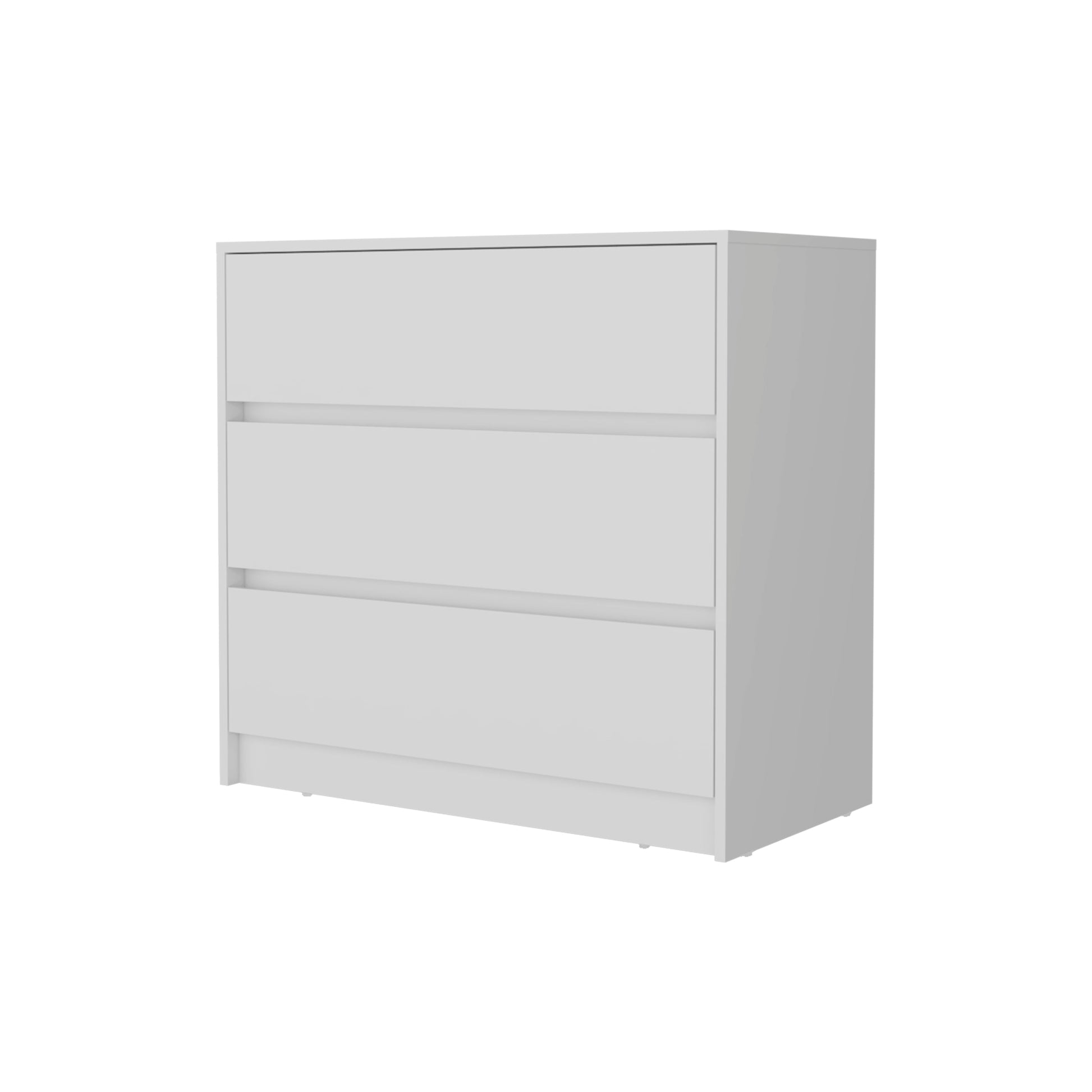 White 3 Drawer Dresser - Bedroom Storage