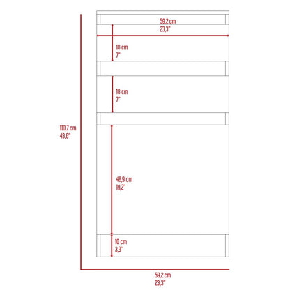 White Engineered Wood Dresser - 23.3" Wide