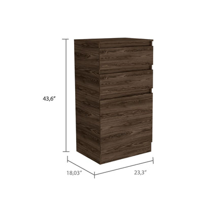 White Engineered Wood Dresser - 23.3" Wide