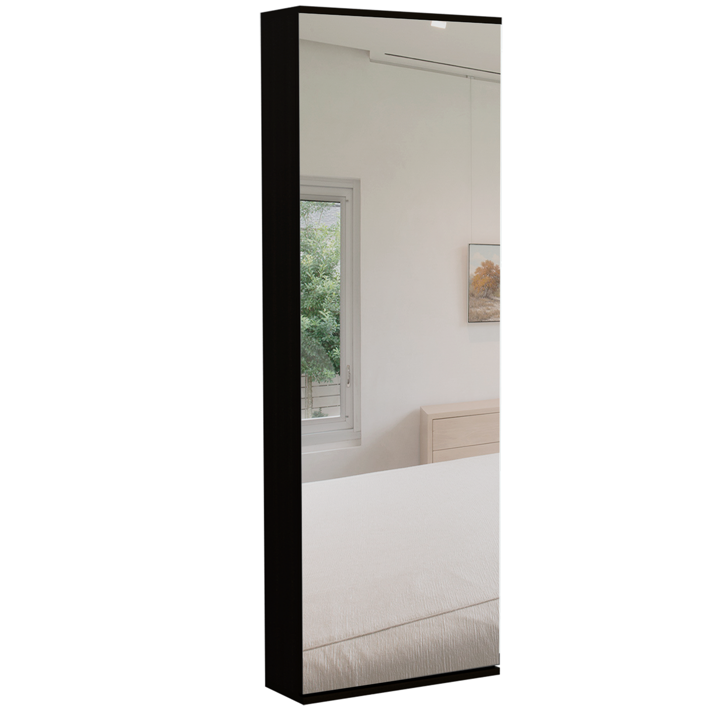 White Columba Kitchen Cart - Single Door Dresser for Bedroom