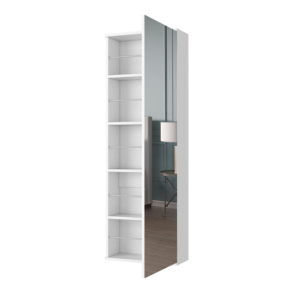 Black Bedroom Dresser with Mirror - 54.3" Tall