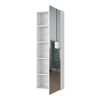 Black Bedroom Dresser with Mirror - 54.3" Tall