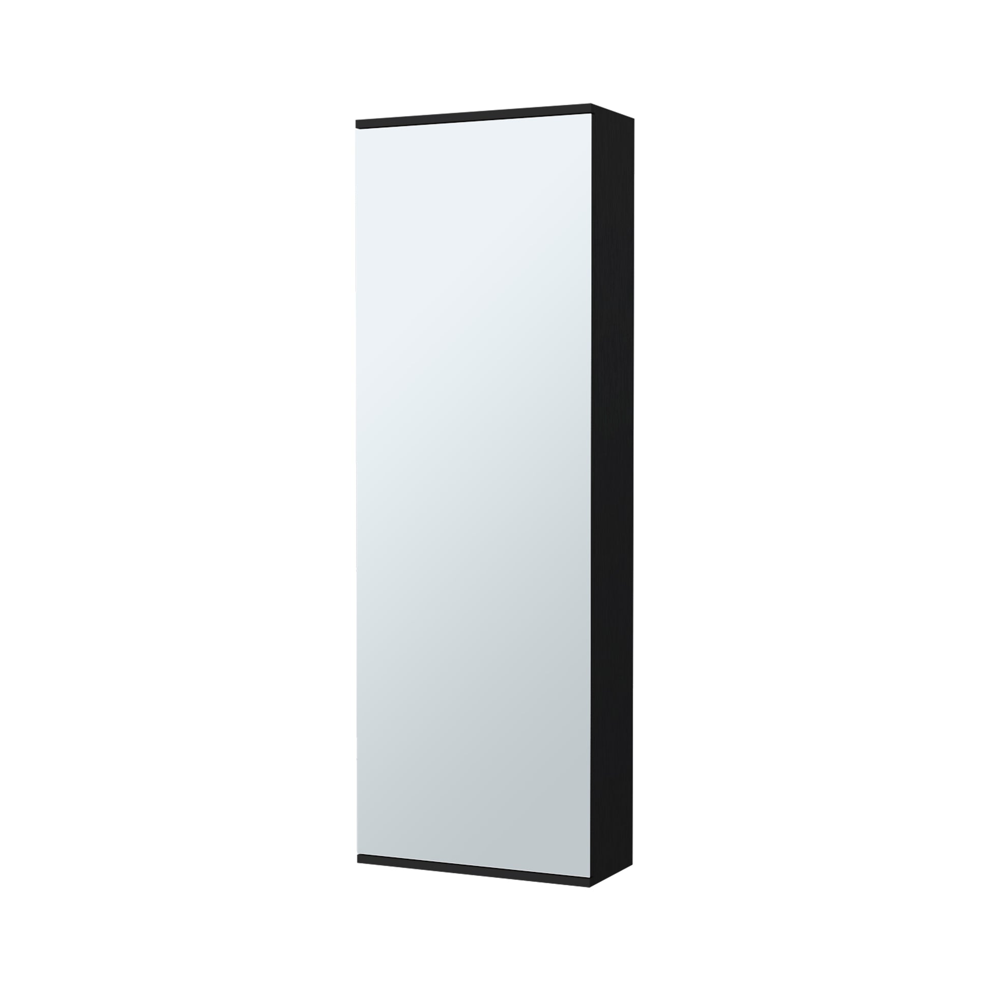 Black Bedroom Dresser with Mirror - 54.3" Tall