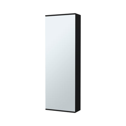 Black Bedroom Dresser with Mirror - 54.3" Tall