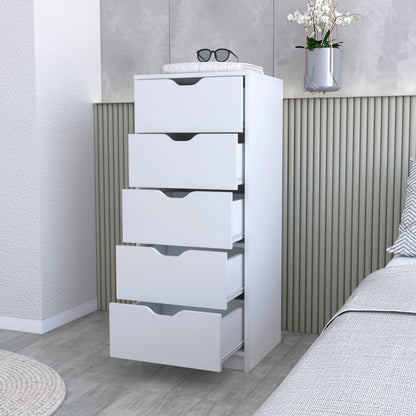 Black Engineered Wood Dresser with Drawers and Cabinets for Bedroom Storage