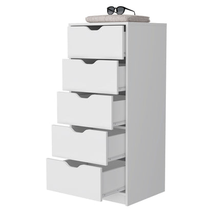 Black Engineered Wood Dresser with Drawers and Cabinets for Bedroom Storage