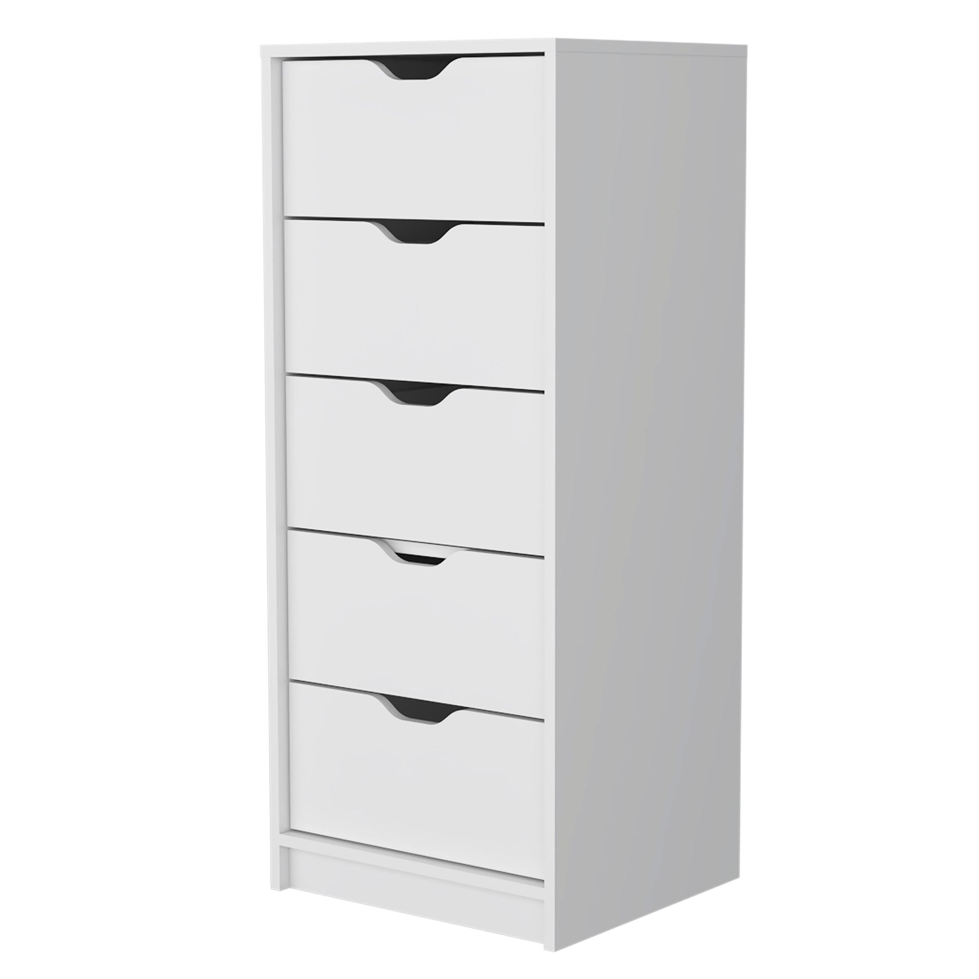 Black Engineered Wood Dresser with Drawers and Cabinets for Bedroom Storage